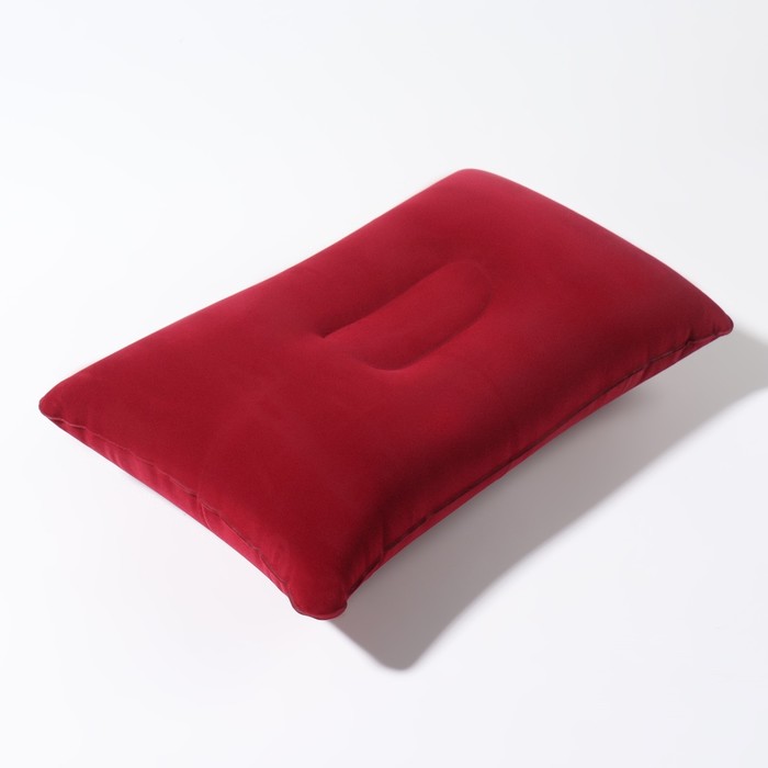 Подушка дорожная, надувная, 38 х 24см, цвет МИКС