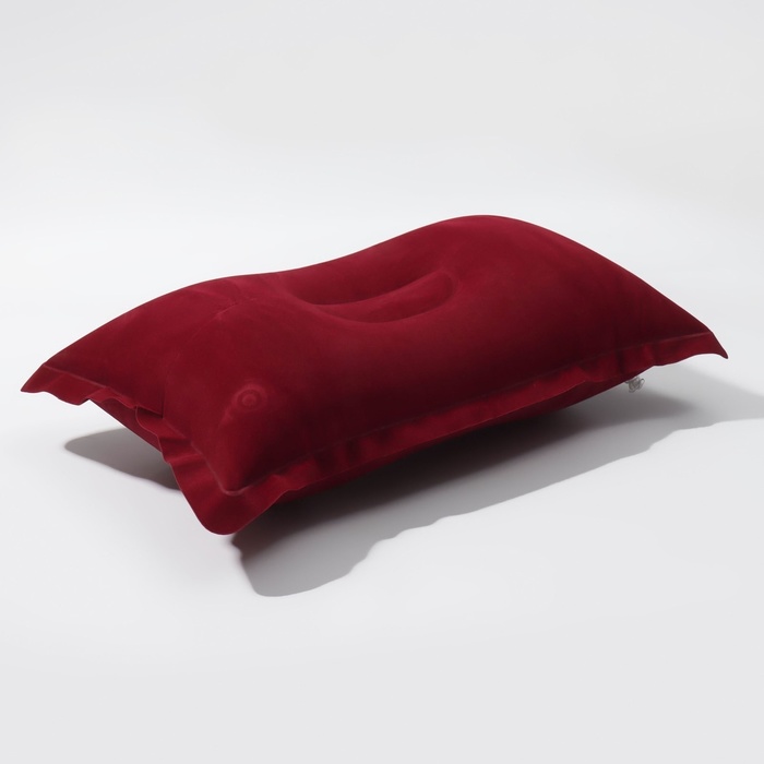 Подушка дорожная, надувная, 46 х 29см, цвет МИКС