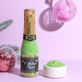 Соль для ванны во флаконе шампанское "С Новым годом!" 300 г, аромат яблоко