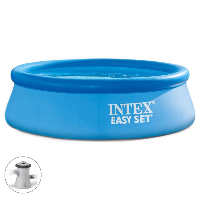 Бассейн надувной Easy Set, 244х76 см, фильтр-насос 28112 INTEX