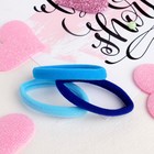 Резинка для волос "Трио" 5,5 см набор 3 шт синие оттенки (6 набор) - фото 801713659