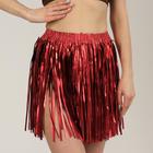 Hawaiian skirt, 40 cm, with Velcro, color red