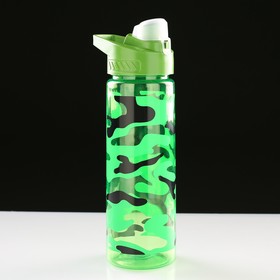 Бутылка для воды 700 мл, камуфляжная, с подвесом 8х25 см, микс