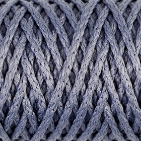 Шнур для вязания "Классик" без сердечника 100% полиэфир ширина 4мм 100м (голубой)