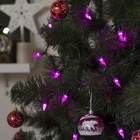 Гирлянда "Нить" улично-комнатная с насадками "Конус", 5 м, LED(IP44)-40-220V, фиксинг, нить тёмная, свечение розовое Гирлянда "Нить" улично-комнатная с насадками "Конус", 5 м, LED(IP44)-40-220V, фиксинг, нить тёмная, свечение розовое