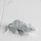 Joke rubber Mouse, white