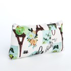 The cosmetic bag is a simple City, 18*1,5*10cm, division zipper, beige