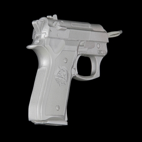 Вешалка "Пистолет", цвет хром, 4 × 15 × 13 см