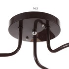 Люстра 1341003/3BR E27 15Вт коричневый - фото 2723661