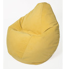 Кресло-мешок «Груша» средняя, диаметр 75 см, высота 120 см, цвет лимонный, велюр - фото 127148683