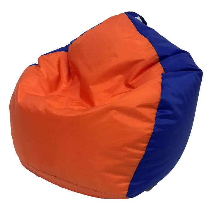 Кресло-мешок «Кроха», ширина 70 см, высота 80 см, цвет оранжево-васильковый, плащёвка - фото 127148760