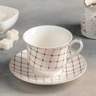 Tea pair "of Movie" Cup 220 ml, 10,5x8,8х7 cm, saucer 14 cm Tea pair "of Movie" Cup 220 ml, 10,5x8,8х7 cm, saucer 14 cm