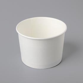 Стакан-креманка "Белая" под мороженое и десерты, 250 мл, верхний диаметр 93 мм