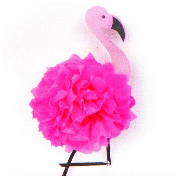Набор для создания подвески из фетра и бумаги «Розовый фламинго» - фото 127148891
