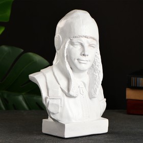 Bust Gagarin Yu.A., white 25x17cm