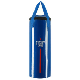 Мешок боксёрский FIGHT EMPIRE, на ленте ременной, синий, 60 см, d=23 см, 11 кг