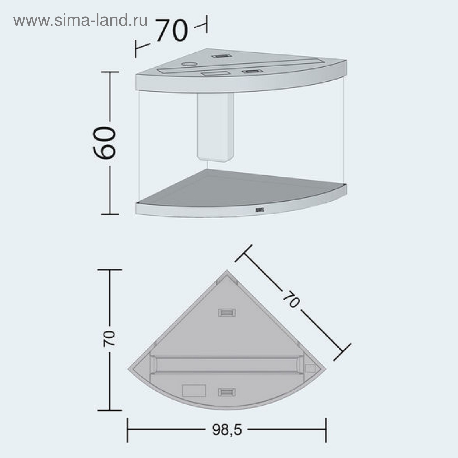 Аквариум Juwel Trigon 190 led