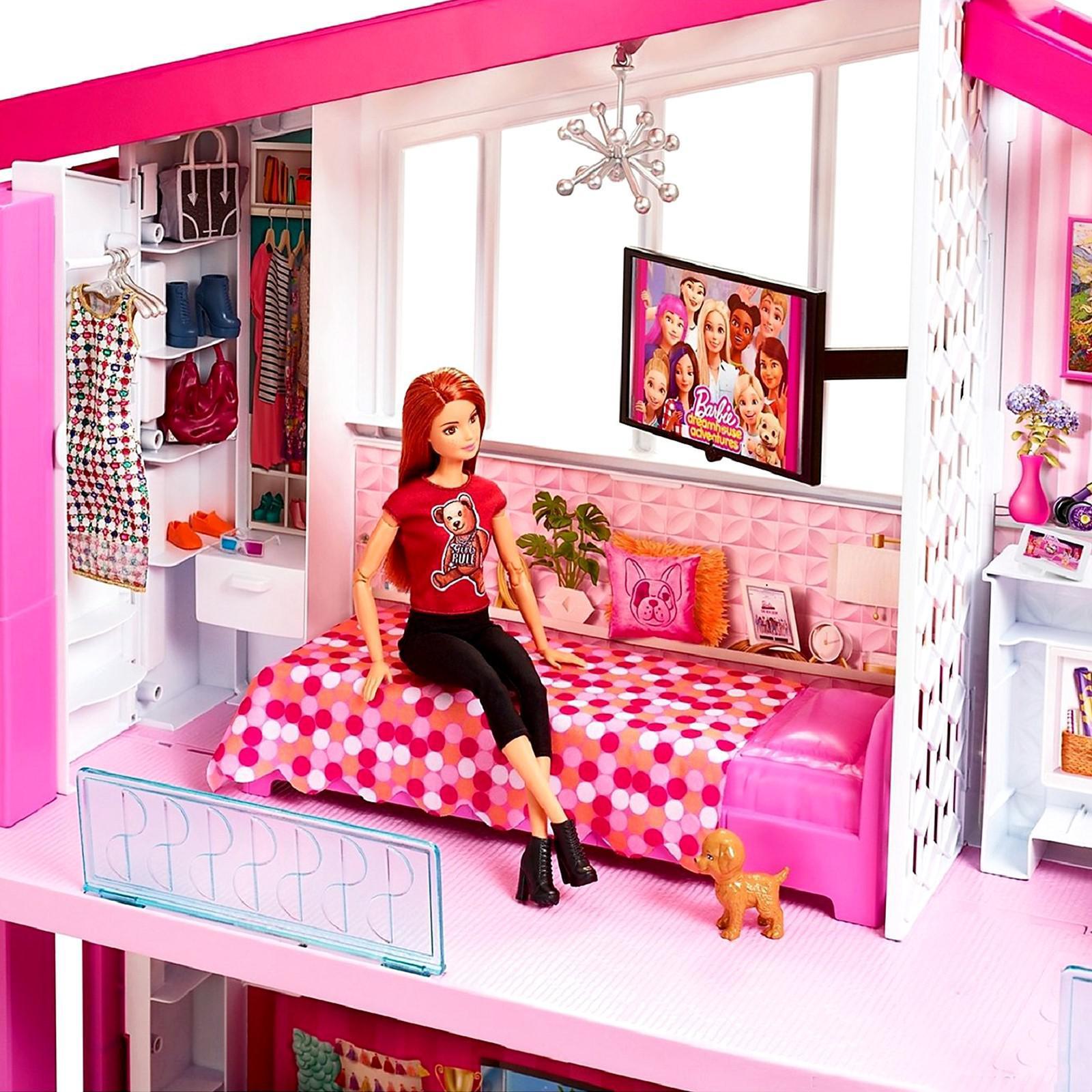 Дом для кукол Barbie дом мечты fhy73 детский мир