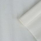 Бумага для упаковок и поделок, гофрированная, простая, белая, однотонная, двусторонняя, рулон 1шт., 0,5 х 2,5 м - фото 30676