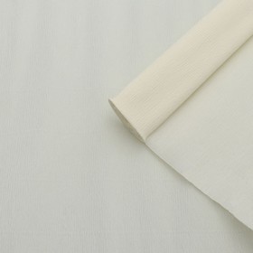 Paper crepe, simple, color cream, 0.5 x 2.5 m