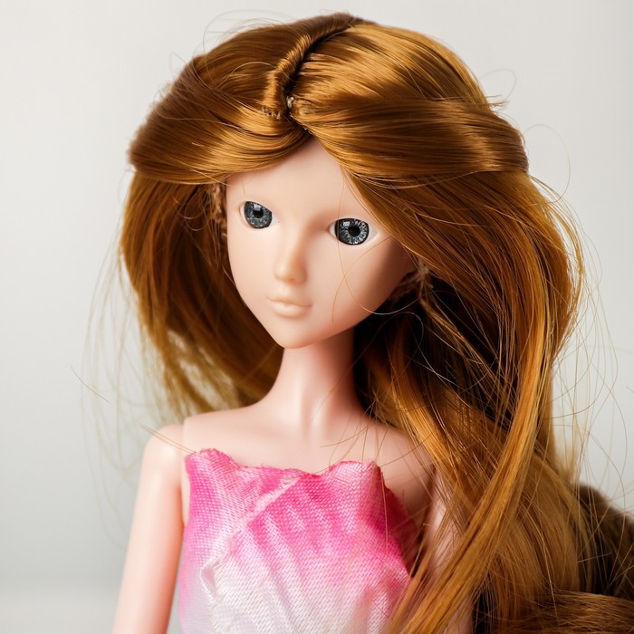 Волосы для кукол «Волнистые с хвостиком» размер маленький, цвет 16А