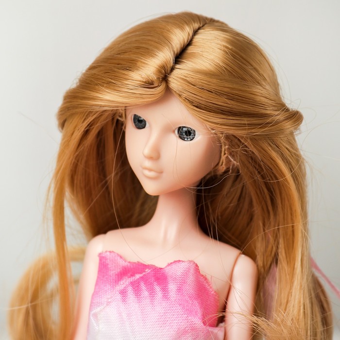 Волосы для кукол «Волнистые с хвостиком» размер маленький, цвет 18