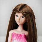 Волосы для кукол «Прямые с косичками» размер маленький, цвет 18Т - фото 714513
