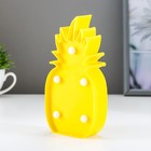 Ночник "Ананас" 5 LED батарейки 3xAG13 желтый 5,5х3х12 см. Ночник "Ананас" 5 LED батарейки 3xAG13 желтый 5,5х3х12 см.