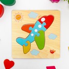 Игрушка развивающая пазл «Самолёт» 0,3×15×15 см Игрушка развивающая пазл «Самолёт» 0,3×15×15 см