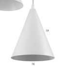 Люстра 1342016/3 3хE14 40W белый - фото 3452414