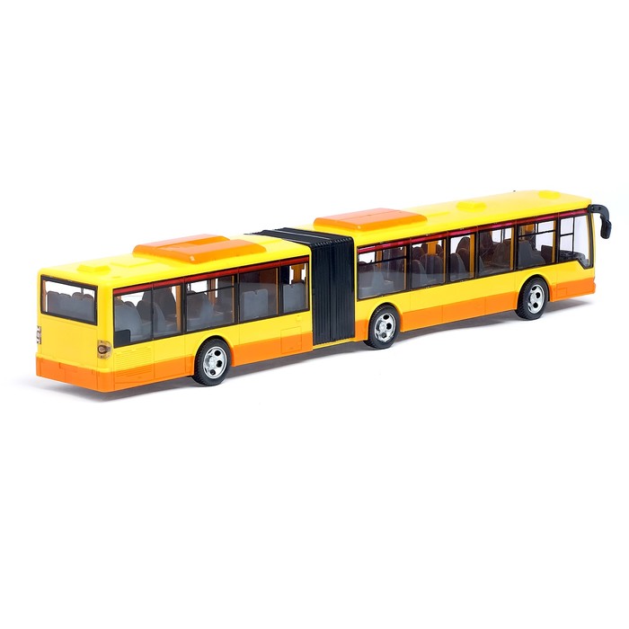 Автобус радиоуправляемый "Городской", световые эффекты, работает от батареек, цвета МИКС