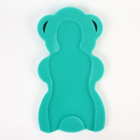 Подкладка для купания макси «Мишка», цвет зеленый, 55х30х6см