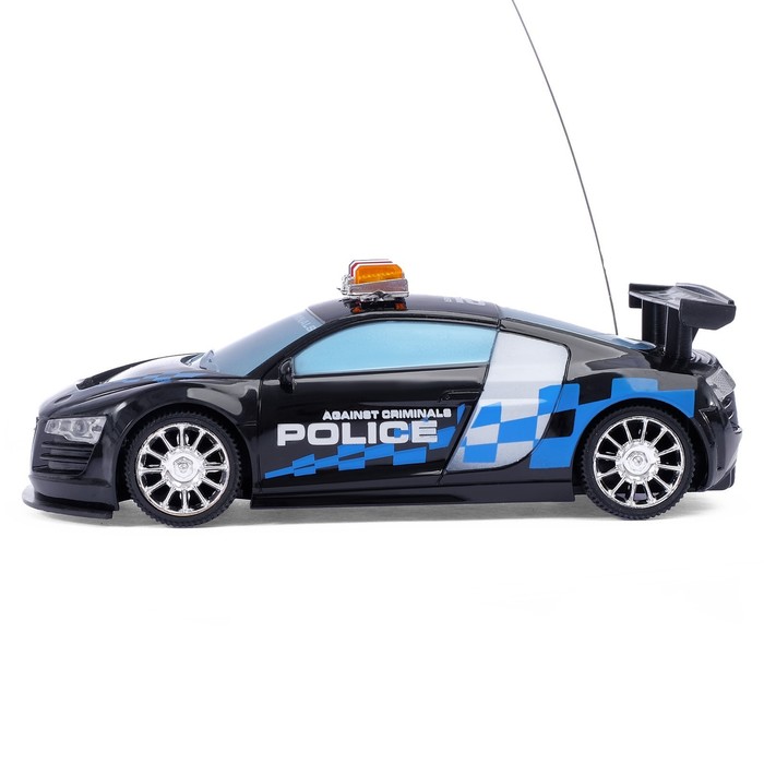Машина радиоуправляемая "Полиция", масштаб 1:24, работает от батареек, световые эффекты