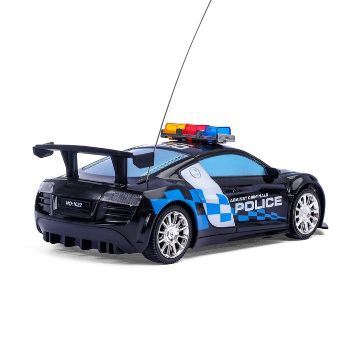 Машина радиоуправляемая "Полиция", масштаб 1:24, работает от батареек, световые эффекты