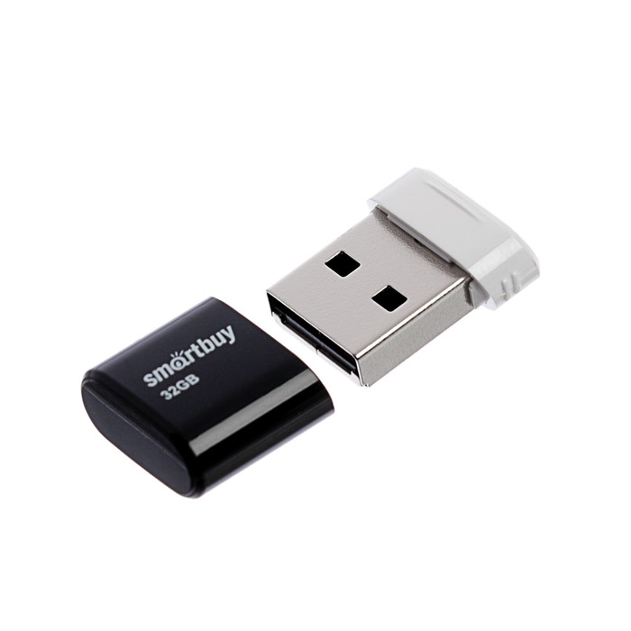 Флешка Smartbuy Lara, 32 Гб, USB2.0, чт до 25 Мб/с, зап до 15 Мб/с, черная