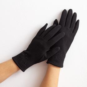 Перчатки женские "Классика", размер 17, цвет чёрный
