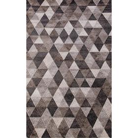 Ковёр прямоугольный Matrix D578, размер 200 х 290 см, цвет gray-brown