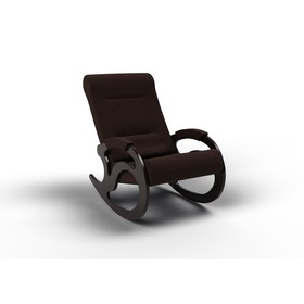 Кресло-качалка «Вилла», 1040 × 640 × 900 мм, ткань, цвет шоколад