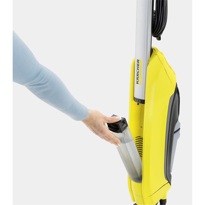 Пылесос Karcher FC 5, для влажной уборки, 460 Вт, 0.4 л, 500 об/мин, серо-жёлтый 4614716 - фото 43348