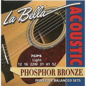 Струны для акустической гитары LA BELLA 7GPS Light (012-016-022-031-041-052)