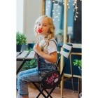 Детская сумка "Kiss", искусственная кожа, черная Детская сумка "Kiss", искусственная кожа, черная