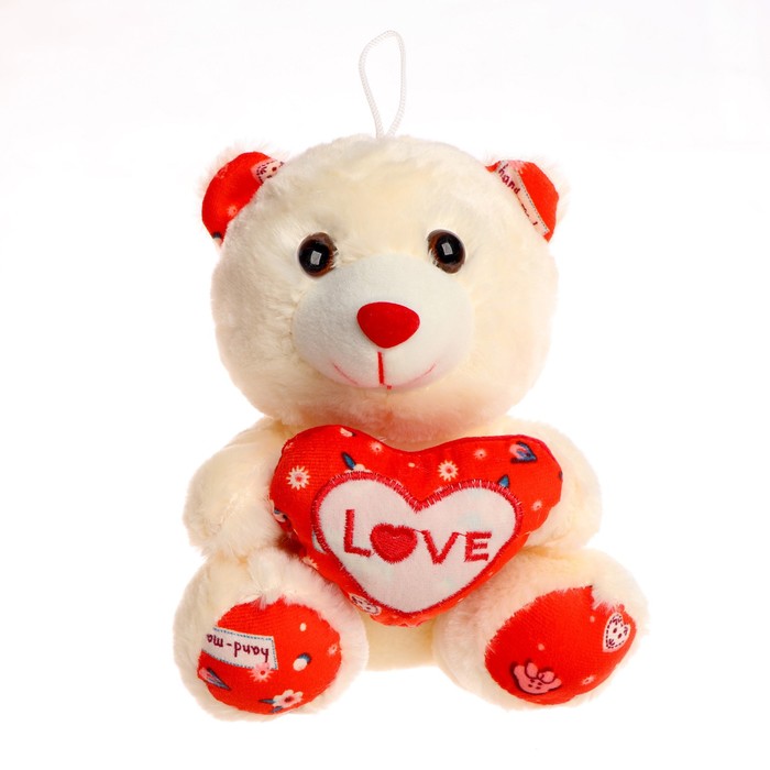 Мягкая игрушка «Мишка с сердцем», цвет МИКС - фото 127150777