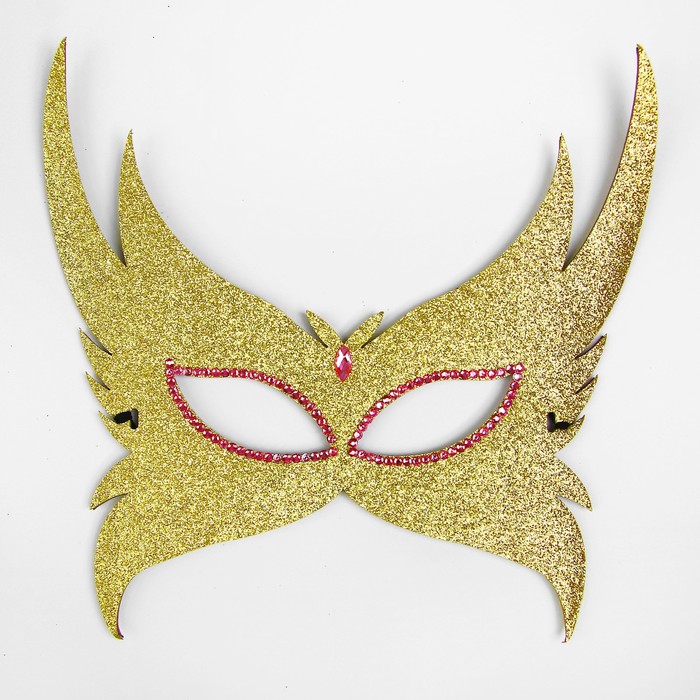 Карнавальная маска «Загадка», цвет золотой - фото 127150859