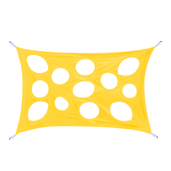 Развлекательная игра "Сыр-паутинка", размер 100 × 150 см, цвет жёлтый - фото 450823