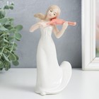 Сувенир керамика "Девушка-ангел скрипачка" 15х9х7,5 см - фото 6081601