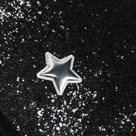 Ткань для пэчворка декоративная кожа с крупными блестками «Звездная ночь», 50 х 70 см