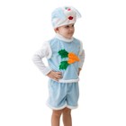 Карнавальный костюм "Зайчик", шапка, безрукавка, шорты, рост 104-116 см - фото 9273556