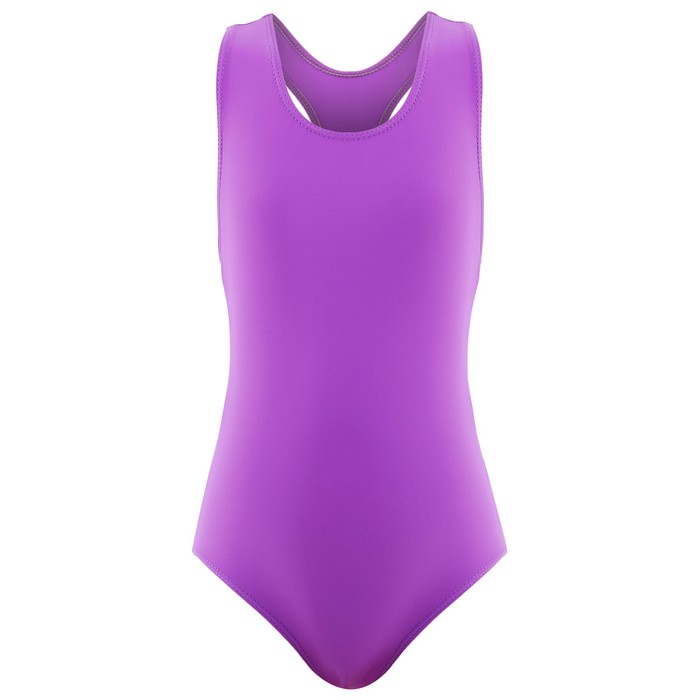 Купальник для плавания сплошной, фиолетовый, размер 36 - фото 798313544
