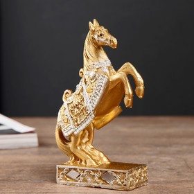 Сувенир полистоун ′Золотой конь на дыбах′ МИКС 12,5х8,3х3,8 см в Донецке