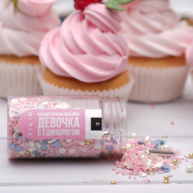 Посыпка кондитерская MIXIE «Девочка с единорогом», 50 г 4620086